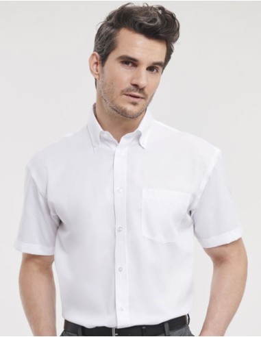 RUS-0R957M0-Men's Short Sleeve Classic Ultimate Non-Iron Shirt